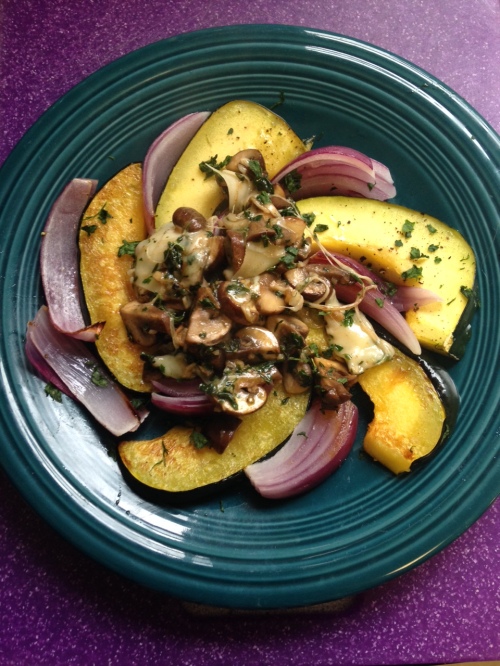 Easy Acorn Squash with Mushrooms & Roasted Onions | real food. home made.